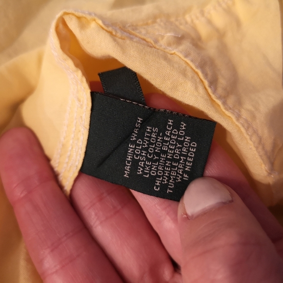 Ralph Lauren over-sized button down yellow - Picture 4 of 5